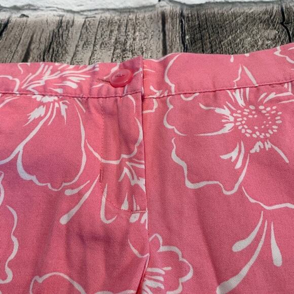 JANIE AND JACK Girl’s NWOT Pink/White Flowered Button Zip Up Shorts/Size: 3-6 Mo - Picture 2 of 7